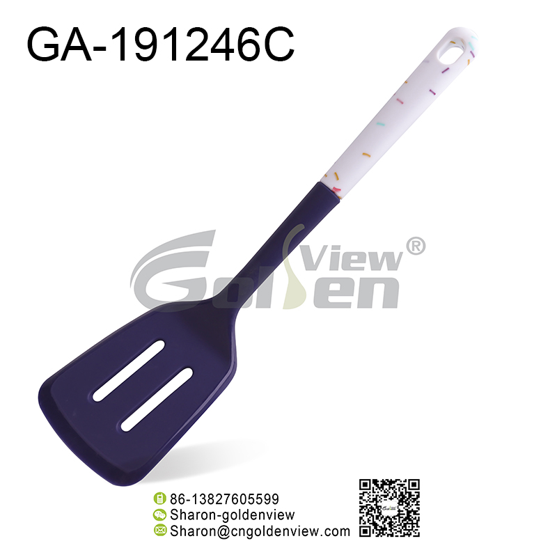 Speckled slicone slotted turner