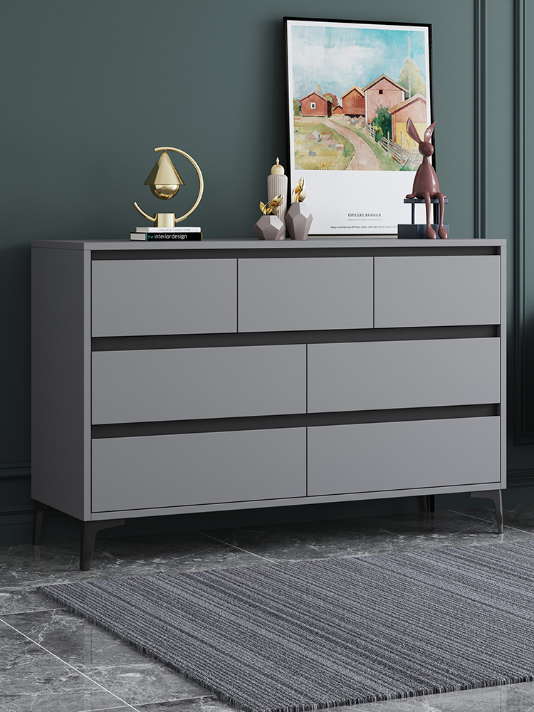 Hot selling Drawer High Dresser Storage Cabinet Drawer Chest living room cabinets with Steel Legs for Home use