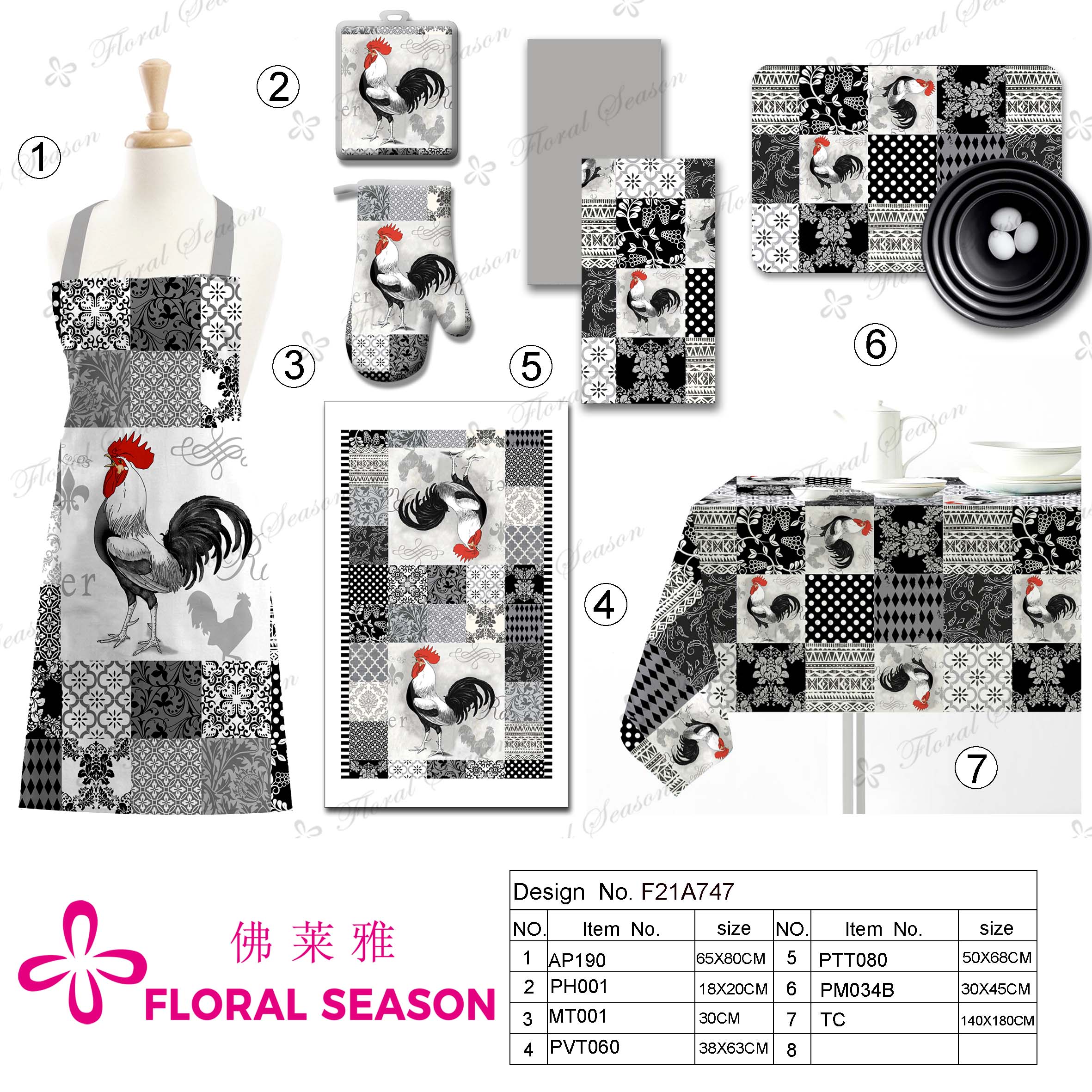 Kitchen Textile, Apron,towel,pot Holder,oven Mitt, Placemat,cushion,table Cloth,door Mat