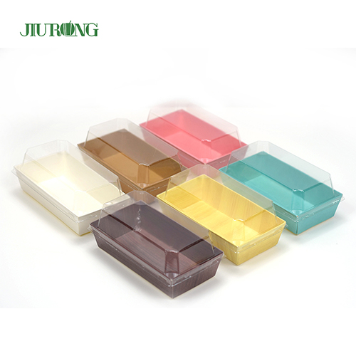 Kraft Paper Take Out Lunch Salad Boxes With Clear PET Lid Biodegradable Food Packaging