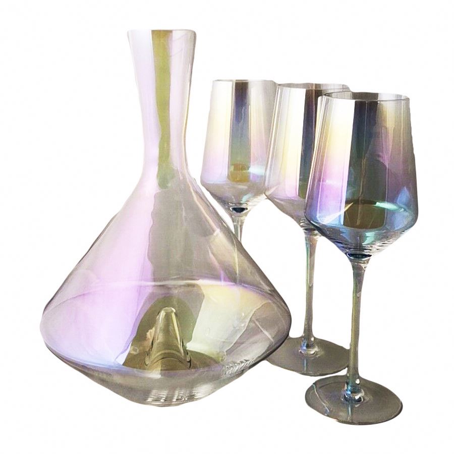 Hight Quality Crystal Lead-Free Glass Decanter Glass Set For Hotel Restaurant Feast