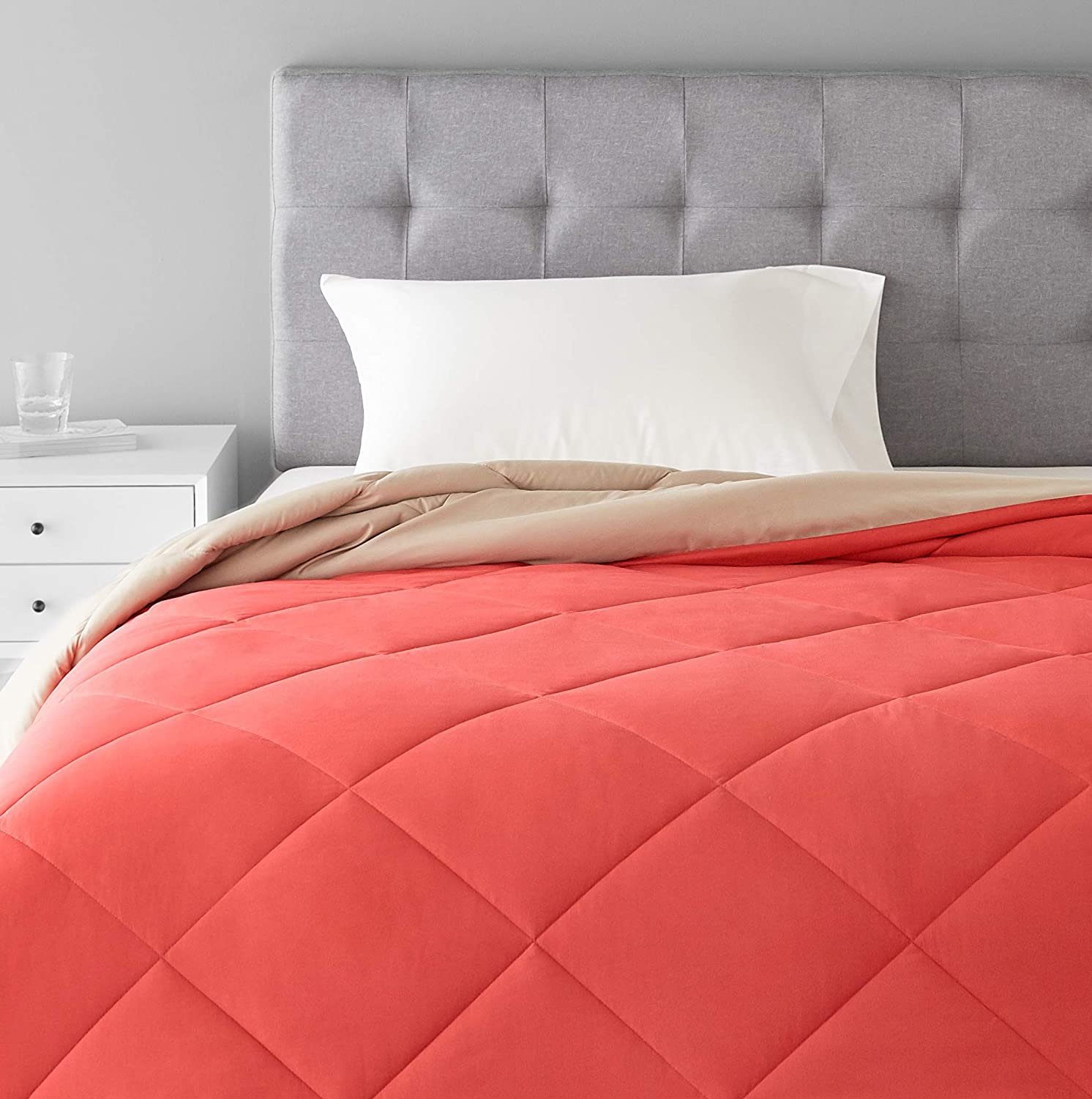 3 Piece Quilt Set with Sham Light weight Reversible Comforter or All Season