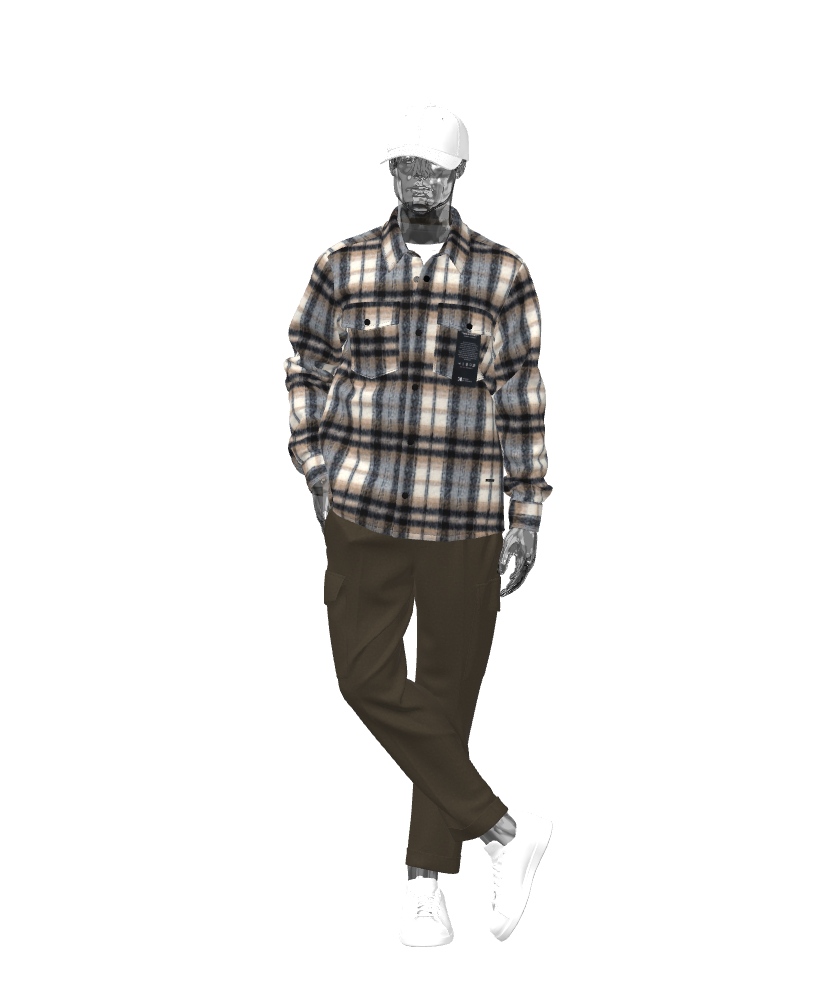 Men's fashion check shirt