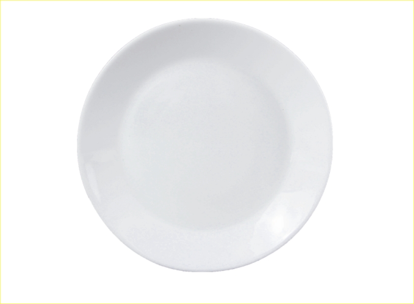 Opal Glass Opal Glassware Flat Plate Dinner Plate Flat Plate 7''