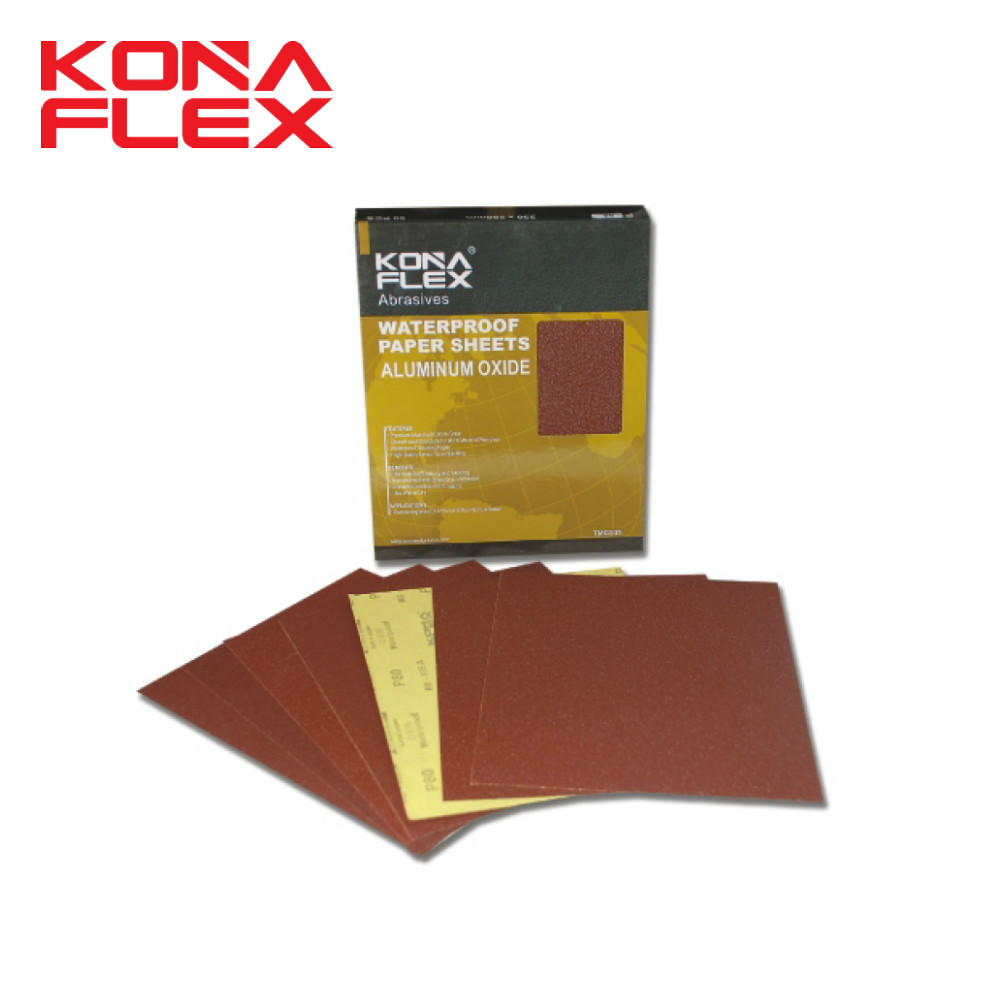 Konaflex 9“X11” Aluminum Oxide Waterproof Sanding Paper Sheets