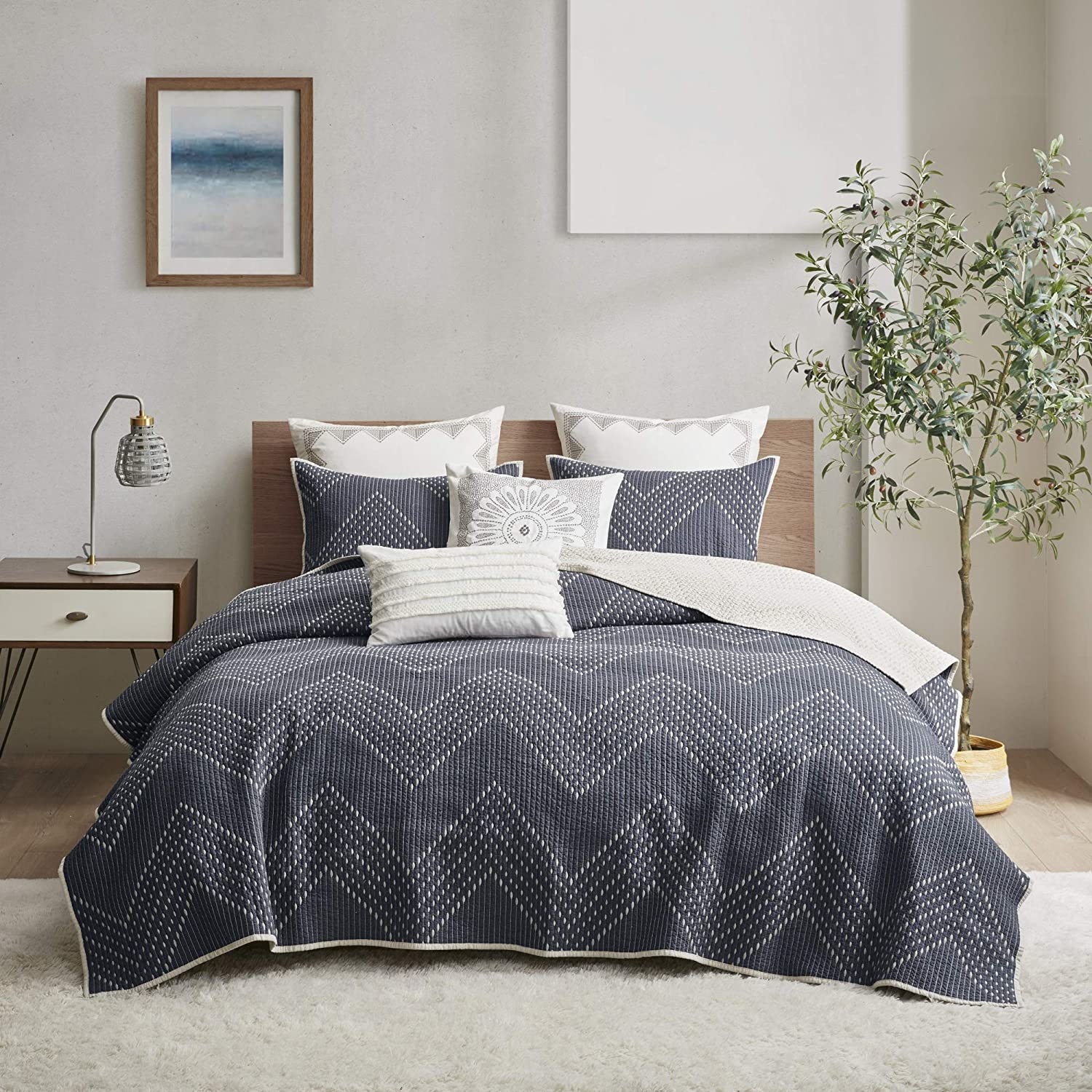 Quilt Set Lightweight Bed Decor Coverlet Set Comforter Bedding Cover Bedspread for All Season Use