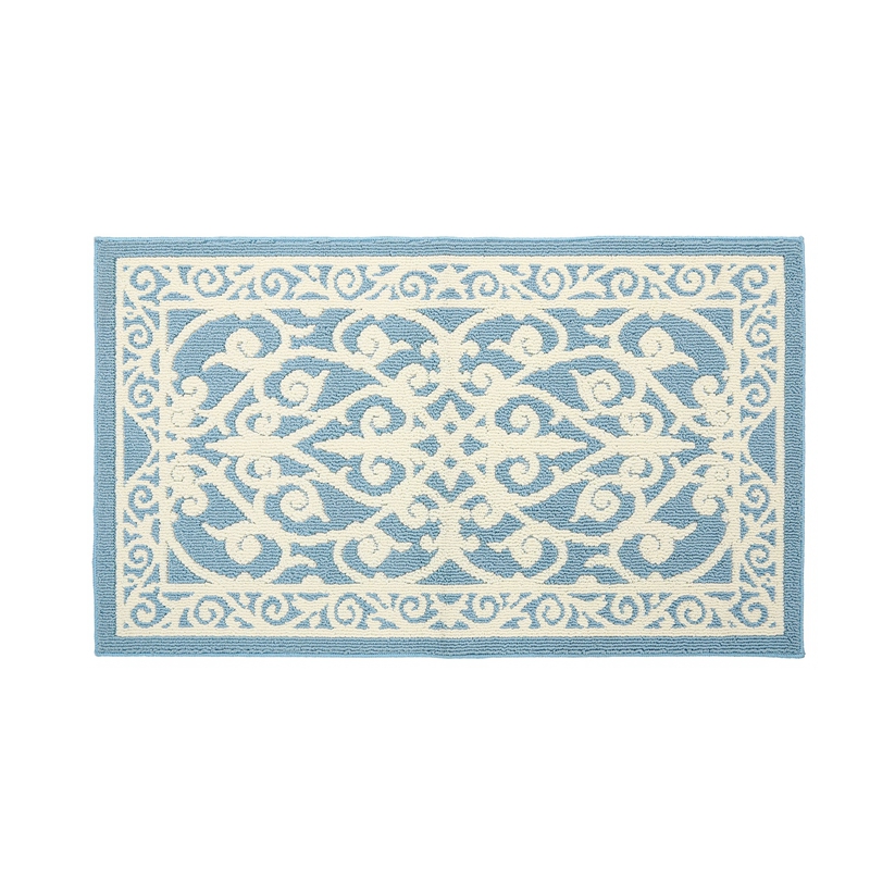 High low loop two tone door mat