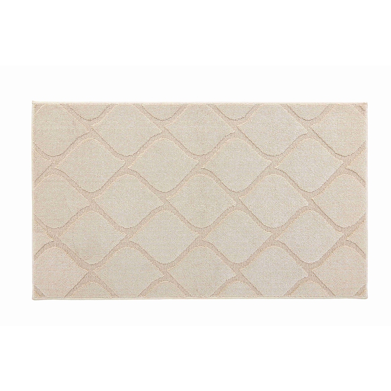 High low loop brown living room door mat-one colour