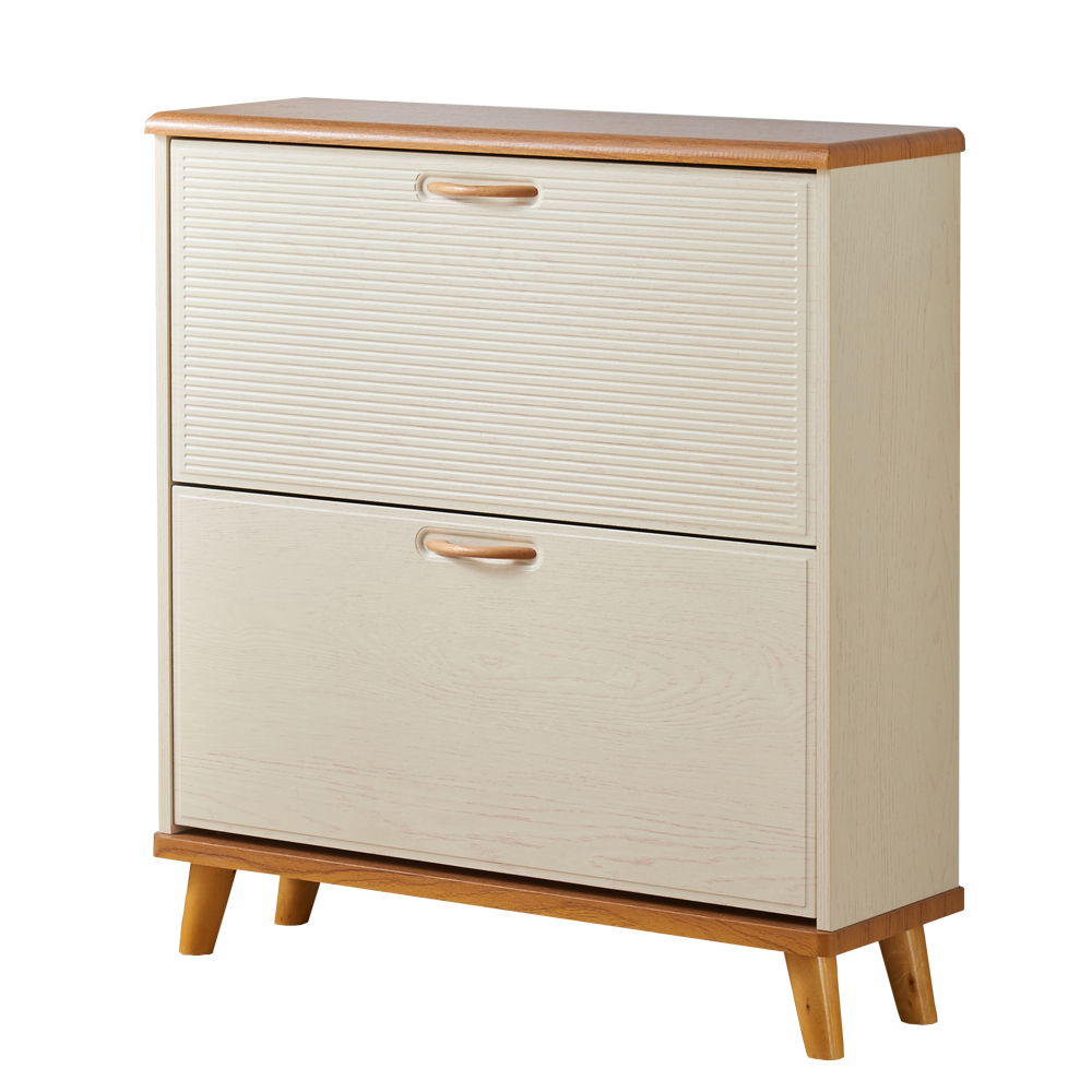 Simple modern household wooden shoe cabinet