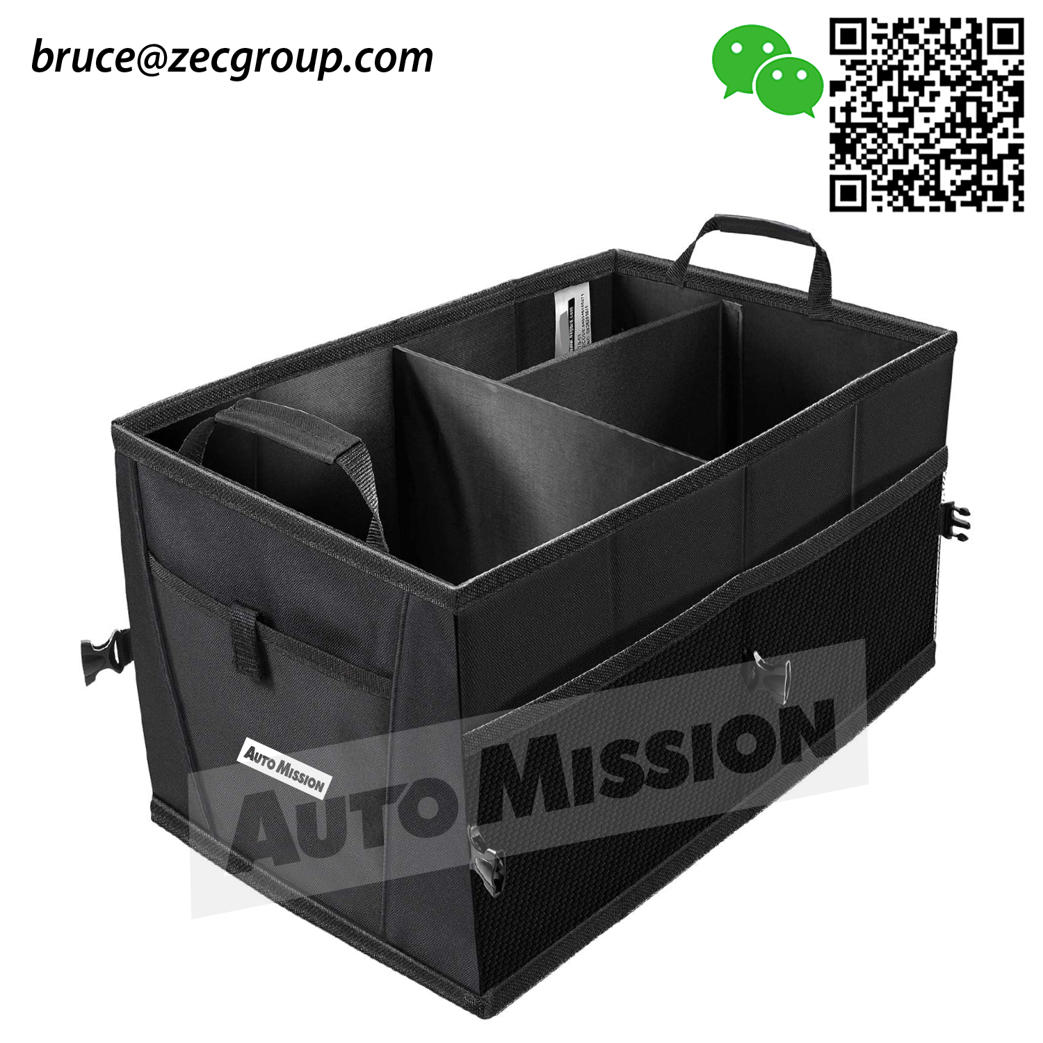 Foldable trunk organizer
