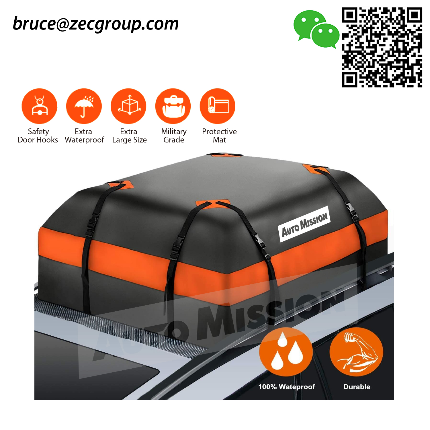 Car roof bag