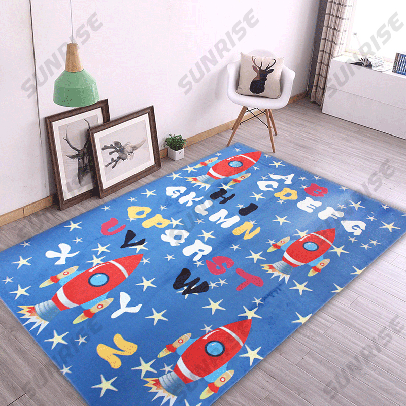 Kids printed rug