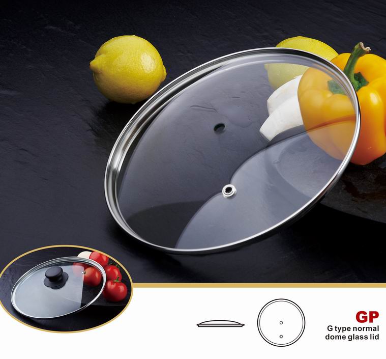Hot selling G type normal dome glass lid for cookware