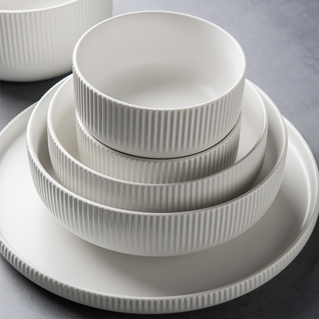 Creative Nordic tableware set bowl set household luxury high-end ceramic plate set combination