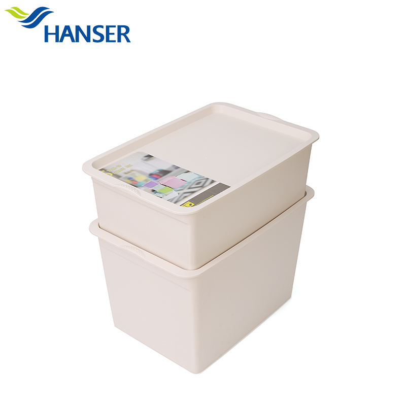 Hanser finishing box Plastic storage box dormitory car storage box can be customized manufacturers wholesale storage box