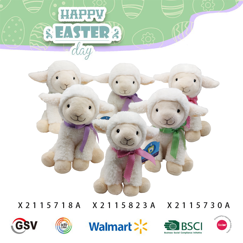 Easter animals Sheep GTST PLUSH TOY（X2115718A X2115823A X2115730A）