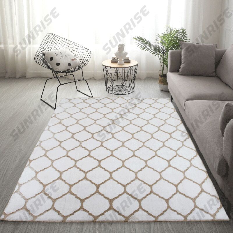 Rabbit Fur Printing Rug