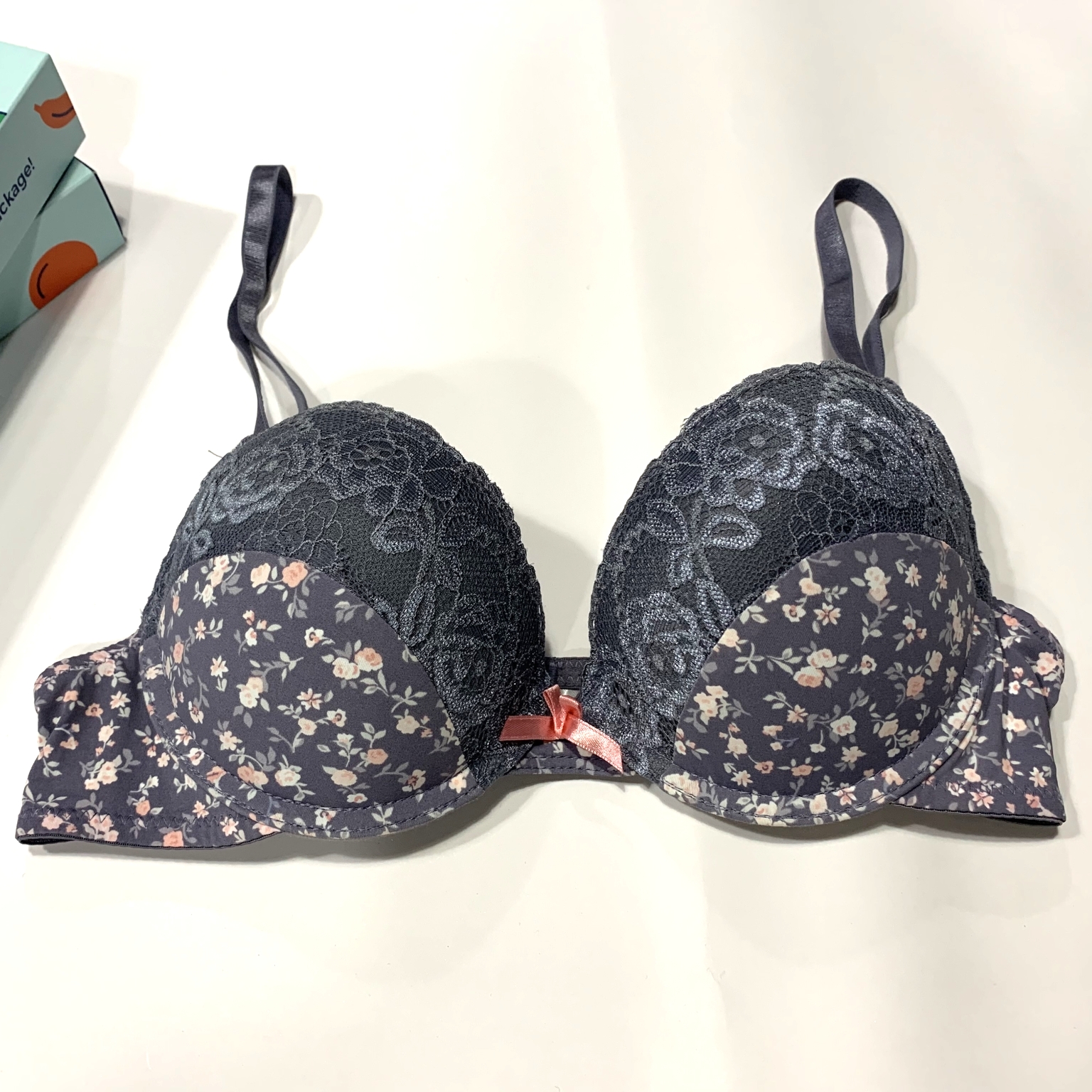 Adjustable lace soft Bra printed bra underwear