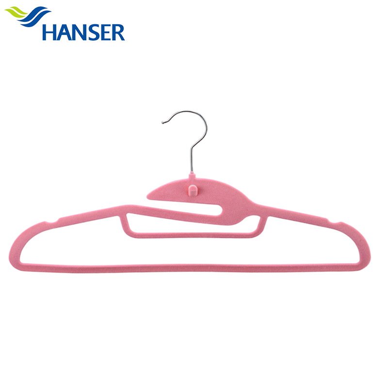 Flocked hanger