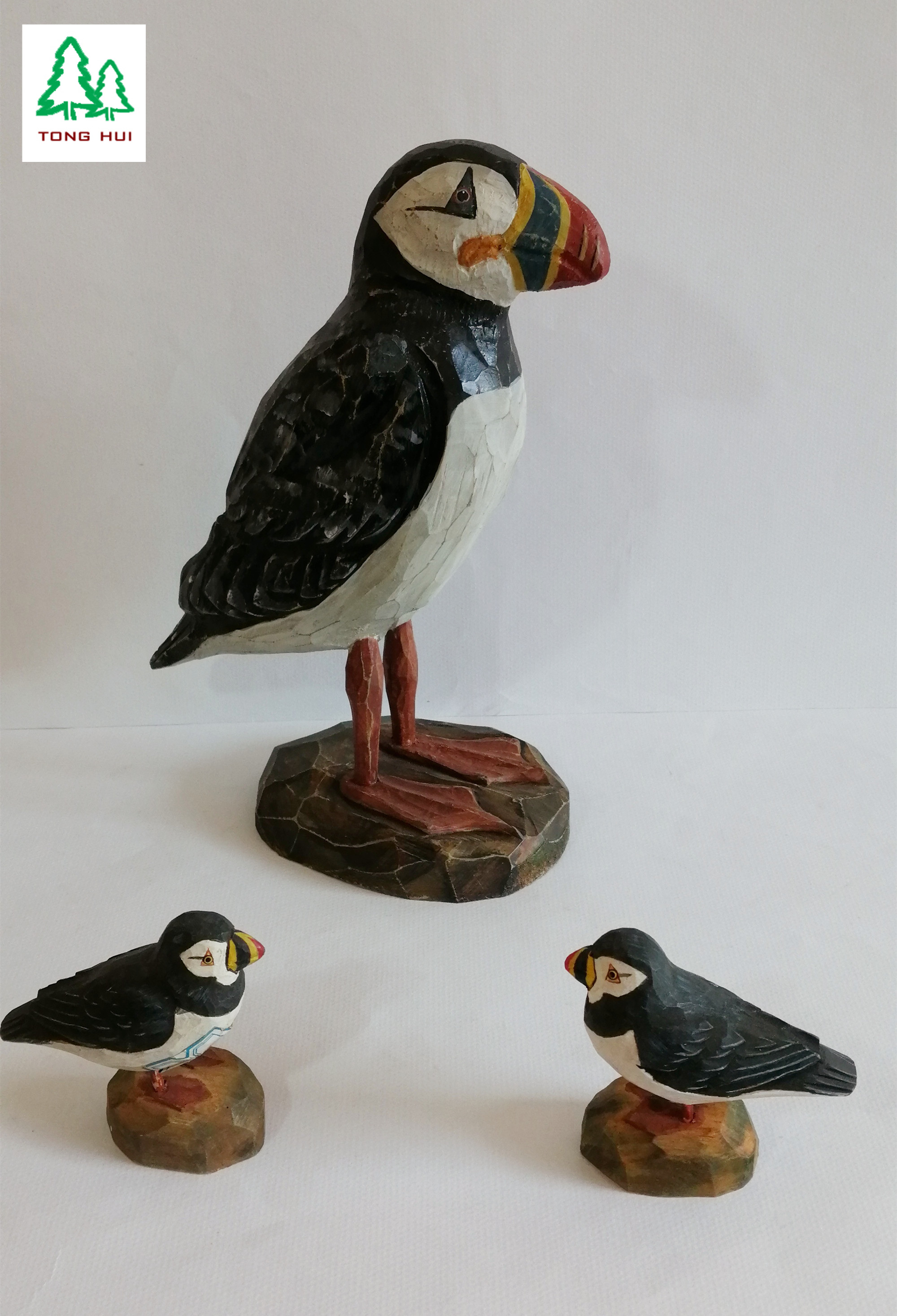 wood carved sea bird