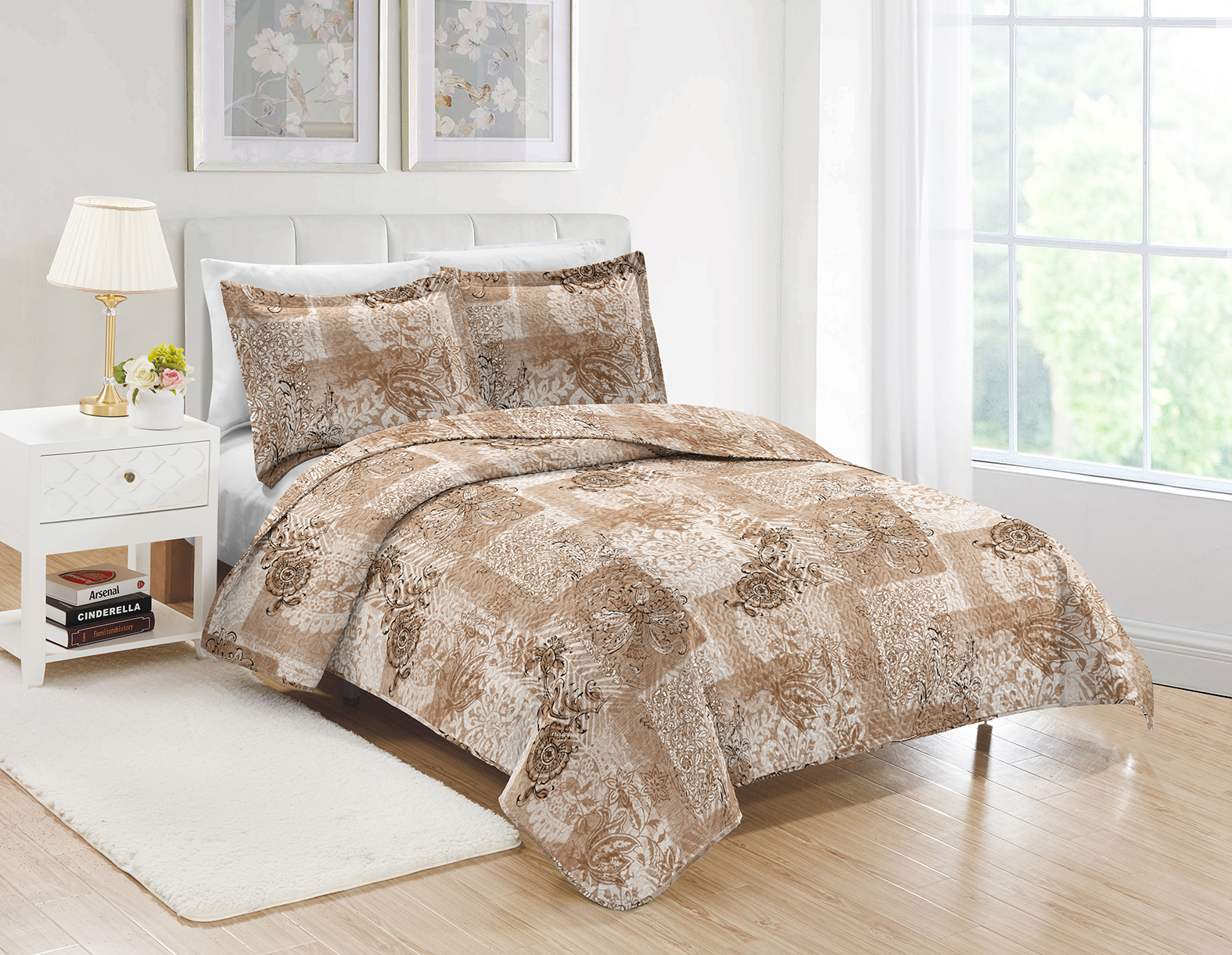 Bohemian style printed bedspread customized factory