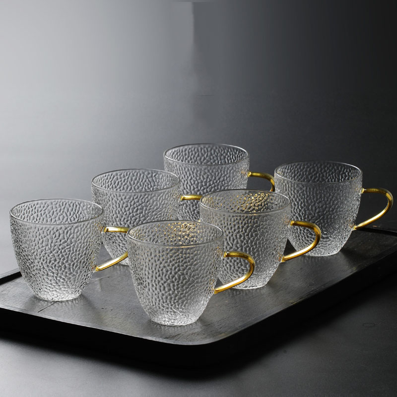 Borosilicate Glass Tea Cups With Handle Handmade Glassware Glass Mugs