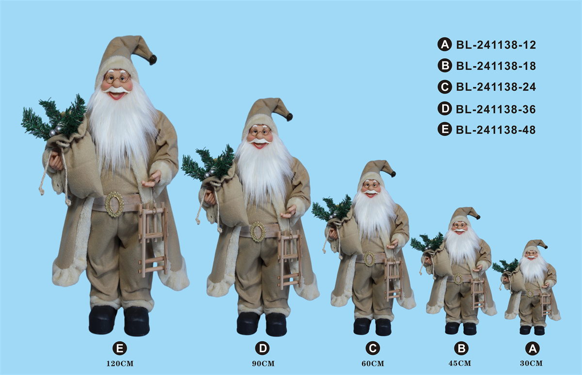 30cm/45cm/60cm/90cm/120cm height set of Santa Clause