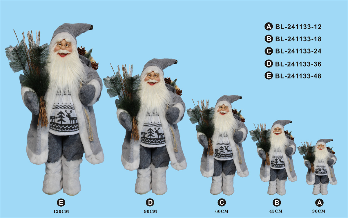 30cm/45cm/60cm/90cm/120cm height set of Santa Clause