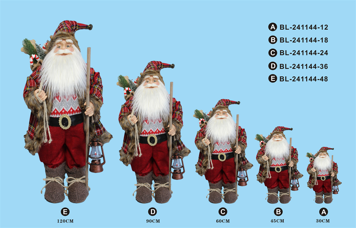 30cm/45cm/60cm/90cm/120cm height set of Santa Clause