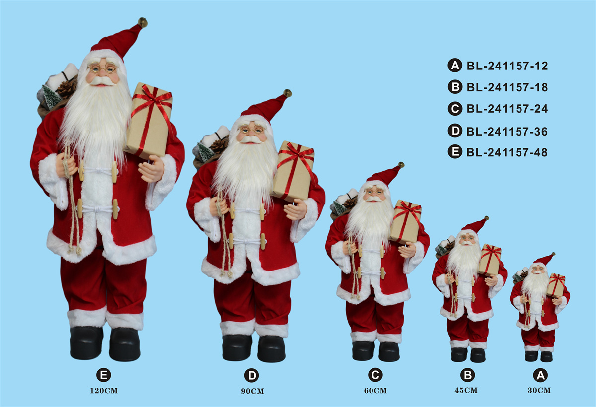 30cm/45cm/60cm/90cm/120cm height set of Santa Clause