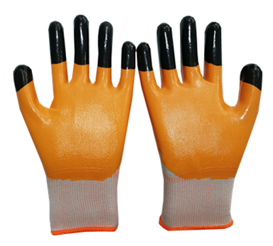 double dipped nitrile coated gloves for garden