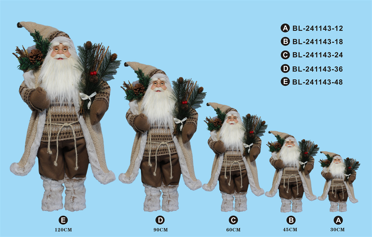 30cm/45cm/60cm/90cm/120cm height set of Santa Clause