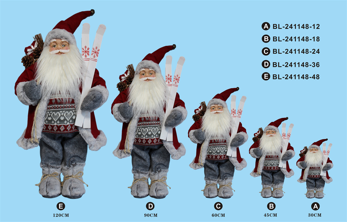 30cm/45cm/60cm/90cm/120cm height set of Santa Clause