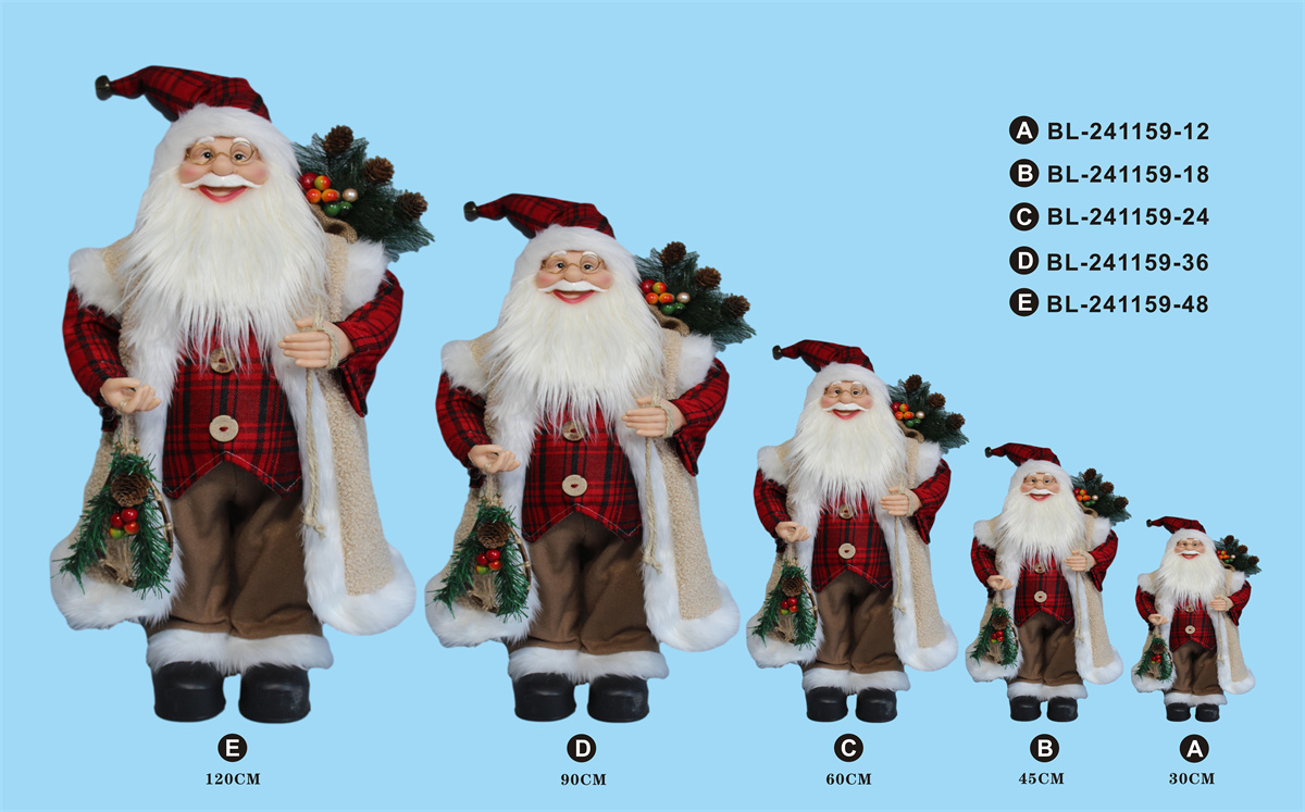 30cm/45cm/60cm/90cm/120cm height set of Santa Clause