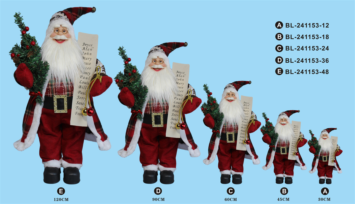 30cm/45cm/60cm/90cm/120cm height set of Santa Clause