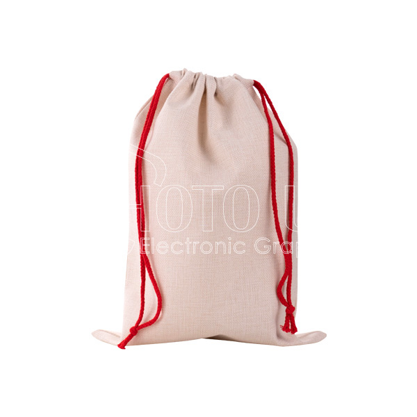 Sublimation Linen Christmas Drawstring Gift Bags
