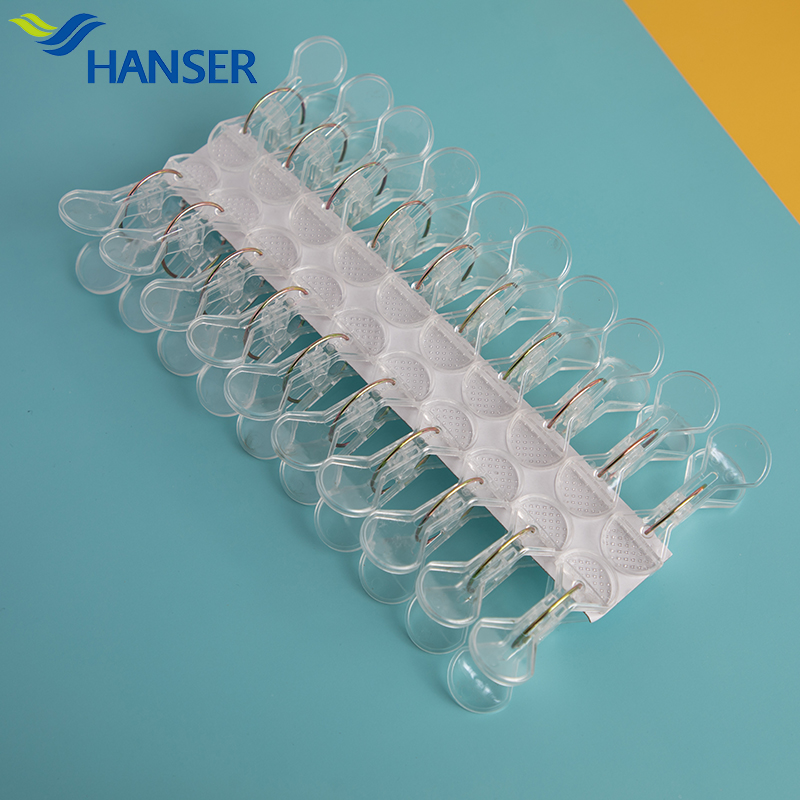 Petal shaped transparent pegs