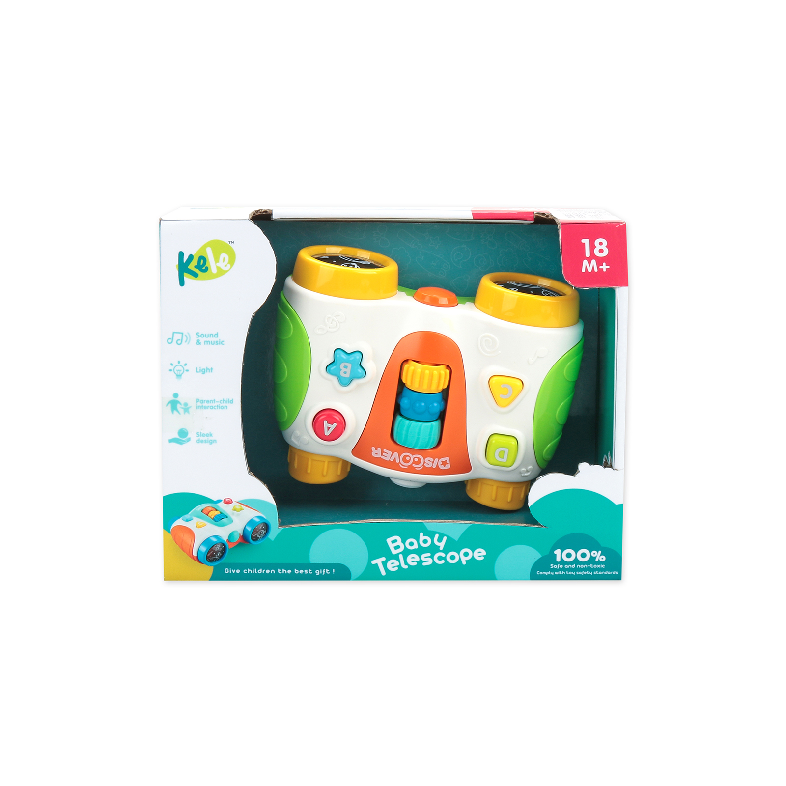 Sound and light binoculars