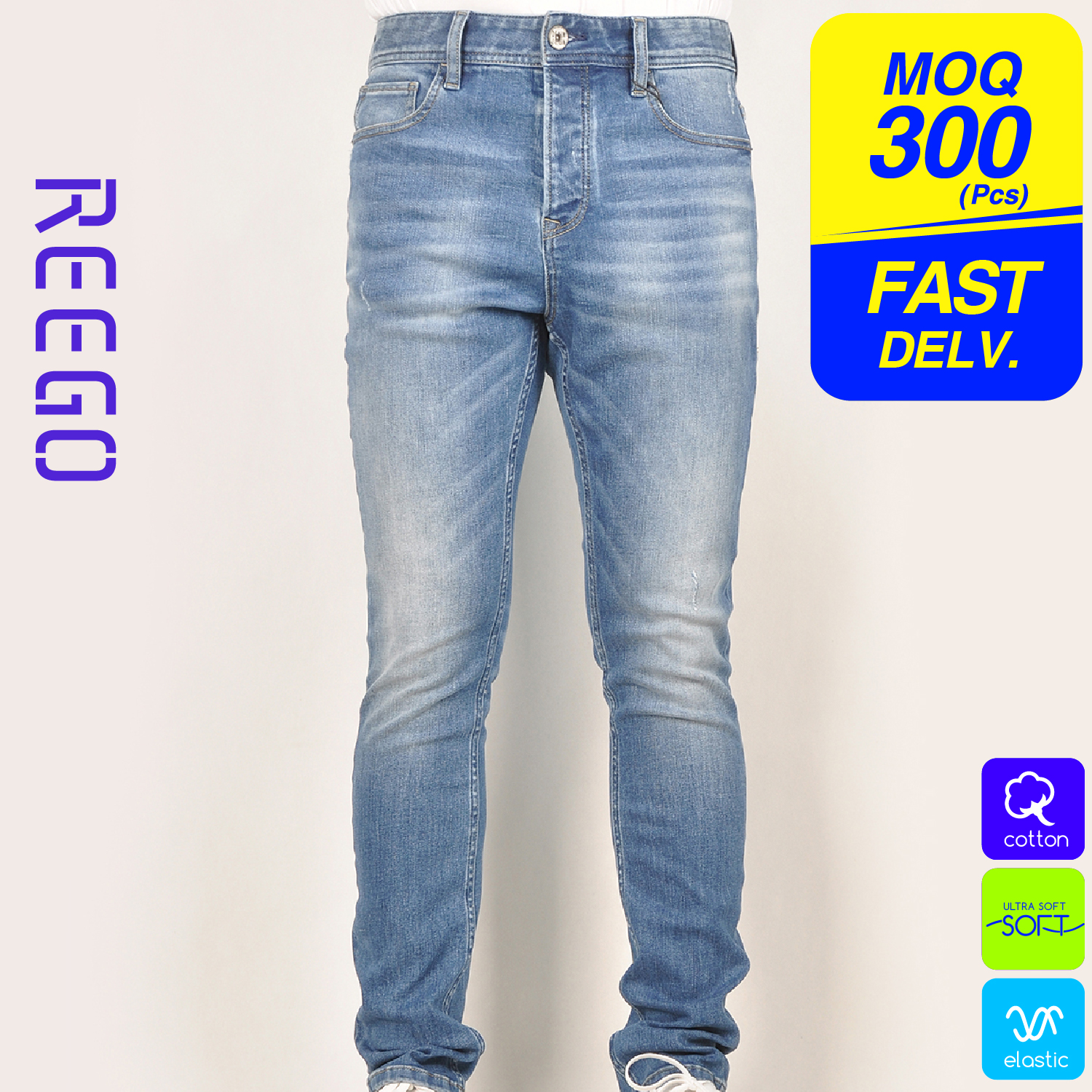 men’s jeans Coolmax function denim