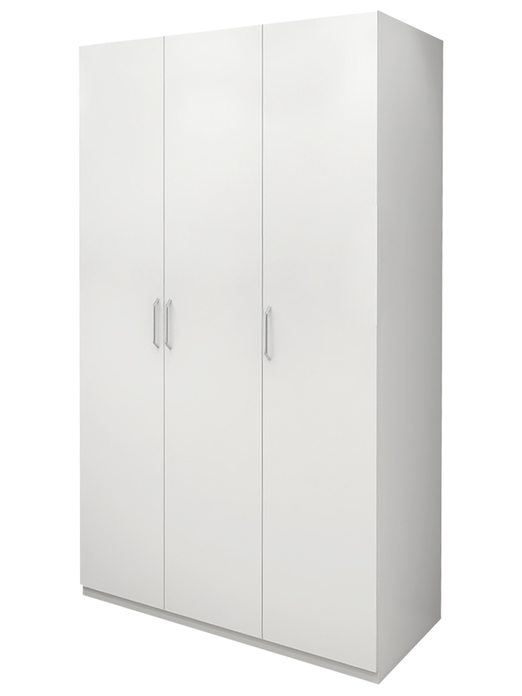 Wardrobe household bedroom simple modern swing door vertical cabinet wardrobe white customization