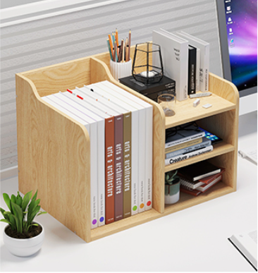 Desktop bookshelf Shelf Office Desk multi-layer bay window storage rack creative simple bookshelf small bookcase
