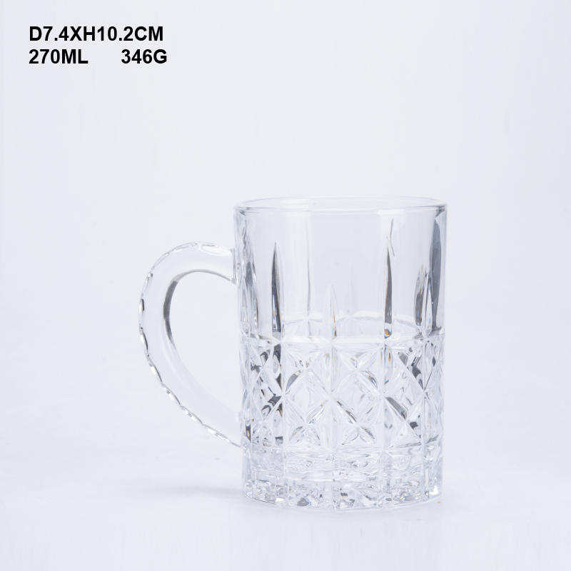 #Clear glass water mug glass cup wholesale