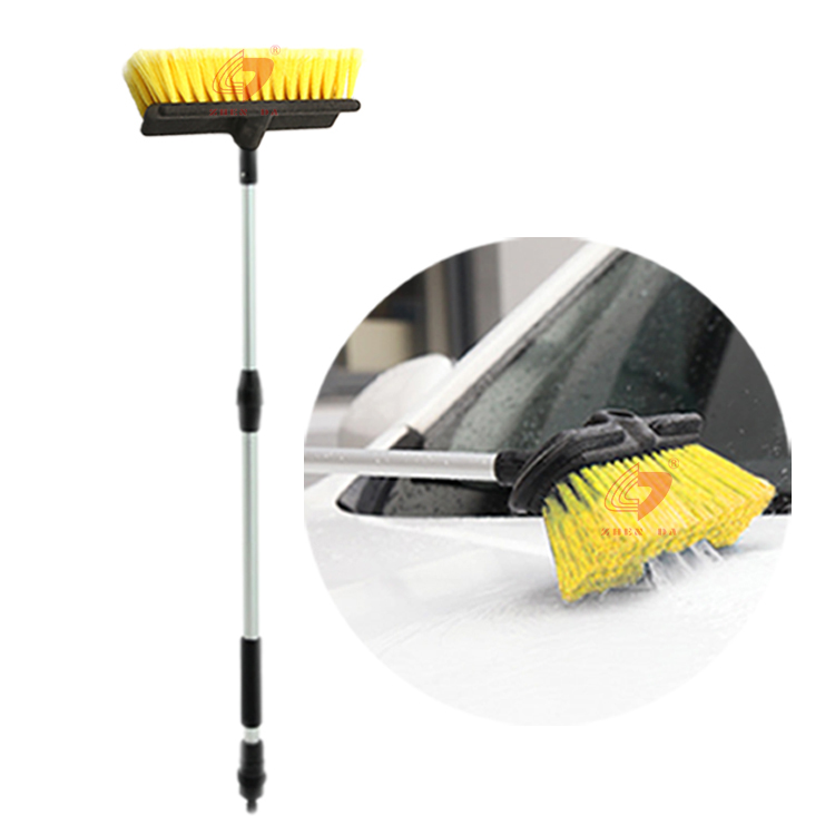 Soft Bristle Car Water Brush with Long Handle
