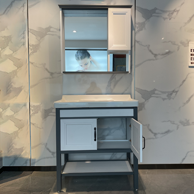 Minimalist Style Bathroom Mirror Cabinets Wall Mount Bathroom Vanity Cabinets With Storage Function