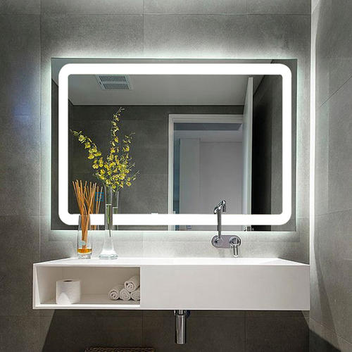 Anti-Fog Multi-Colored Lights Touch Screen Bluetooth Speaker LED Mirror