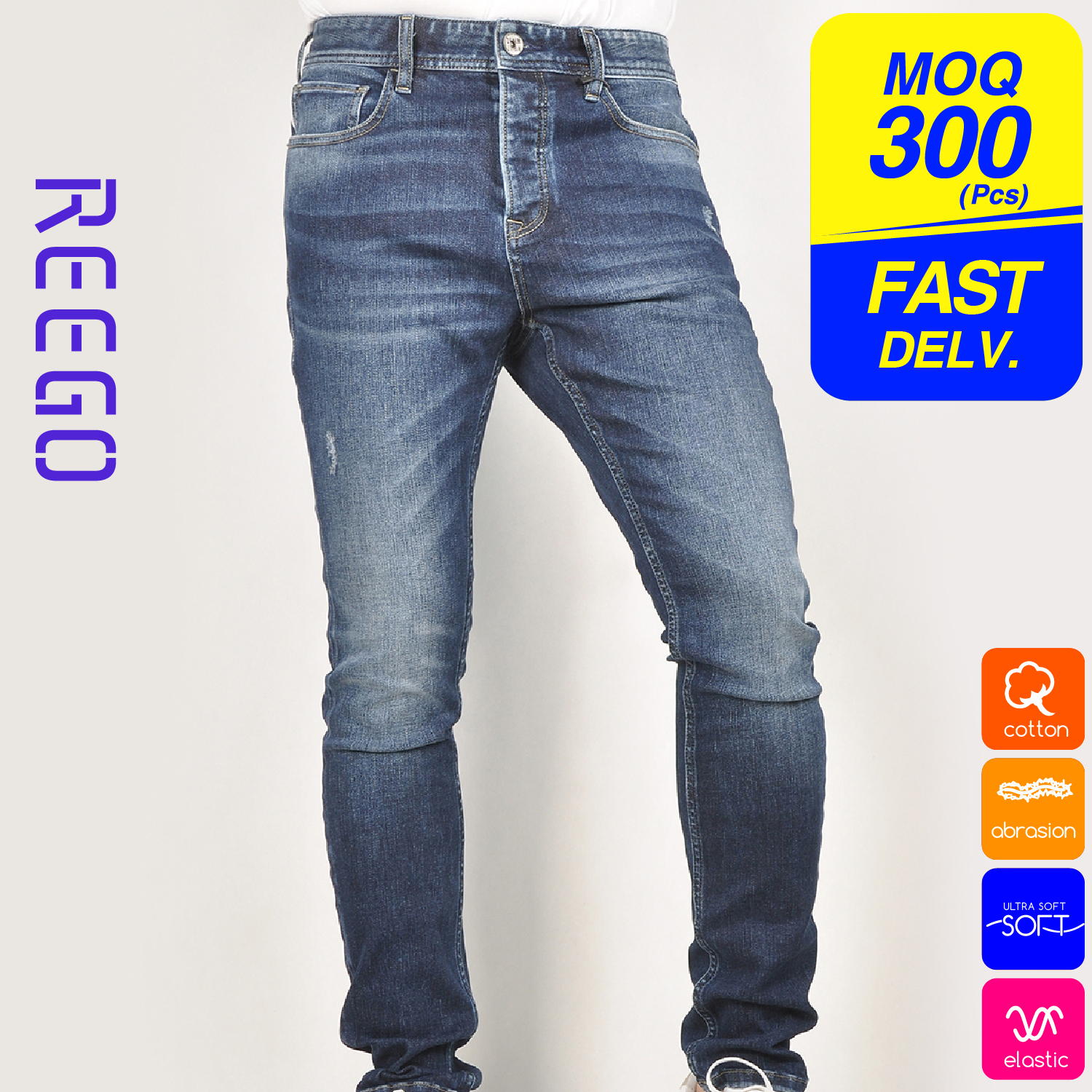 men’s jeans Thermolite function denim