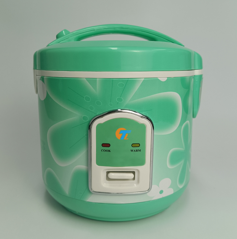 Electric Rice Cooker for Cooking Soup 1.8L with printing flower