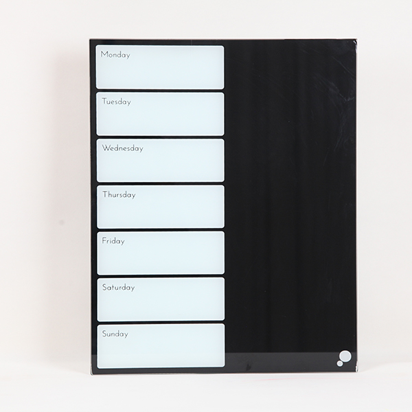 Magnetic Glass Weekly Planner, Decorative Whiteboard, Office Notice Board, Dry Erase Board