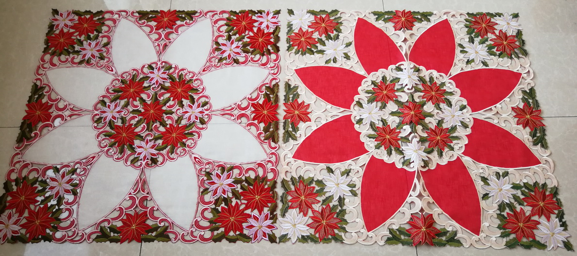 CHRISTMAS tablerunner with embroidery
