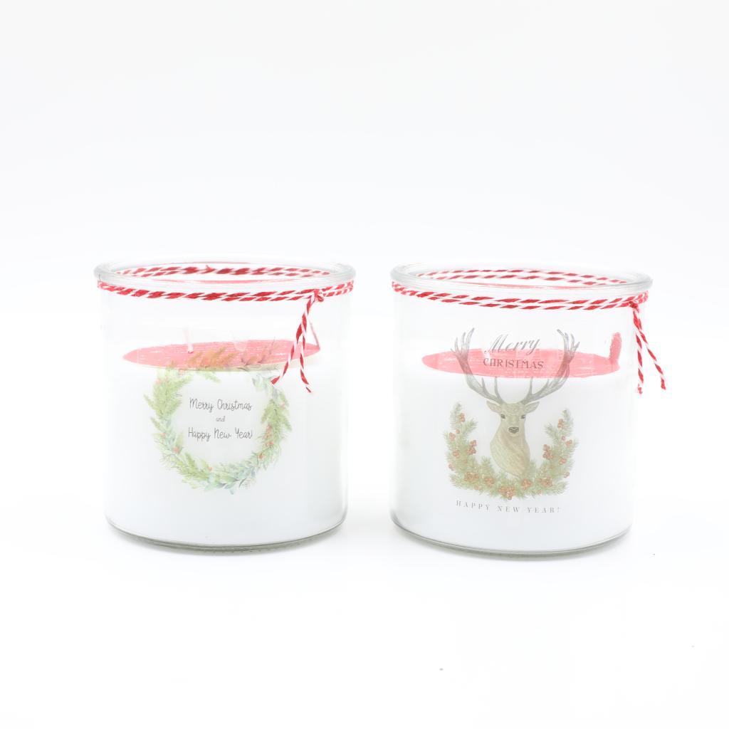 glass candle